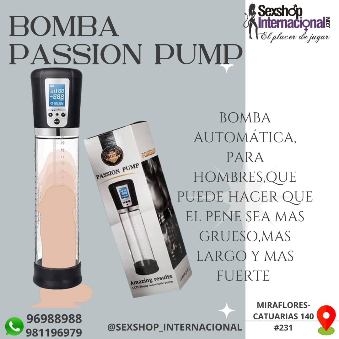 BOMBA DE VACIO-VERSION AUTOMATICA -DESARROLLO VIRIL-SEXSHOP MIRAFLORES 